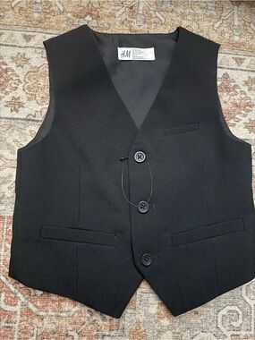 H&M Men's Black Tailored Vest